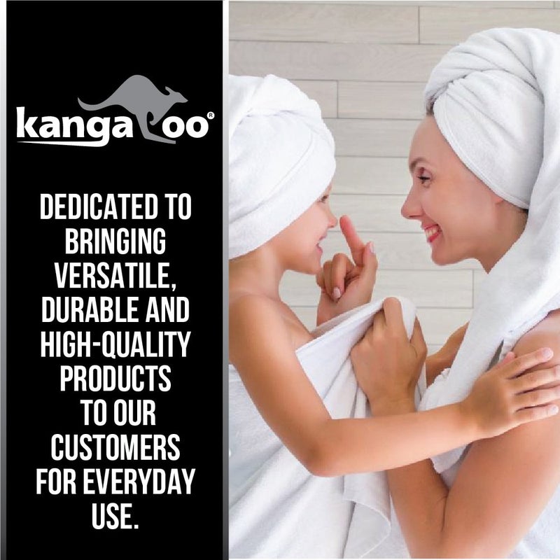 KANGAROO Bathroom Rugs, Chenille Soft Absorbent Bath Rug, Shaggy Shower Mat, Quick Dry Machine Wash Bathmat, Plush Carpet Mats for Tub, Bathtub and Room Home Decor Accessories, 42x24, Beige - Image 2